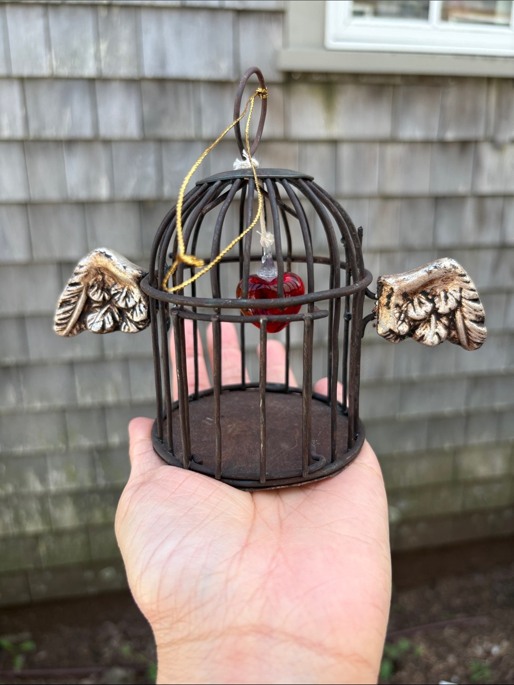EUC! Decorative Bird Cage Ornament